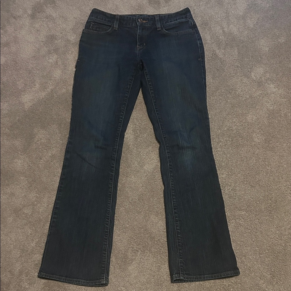 Eddie Bauer Atlantic Blue Curvy Boot Cut Jeans